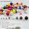 2000pcs Pearl Beads for Crafts 4mm Resin Pearl for Jewelry Making Round Bulk Pearls Beads with Hole for Sewing Crafts Decoration Necklaces Bracelets Earrings Making(Mixed Color)